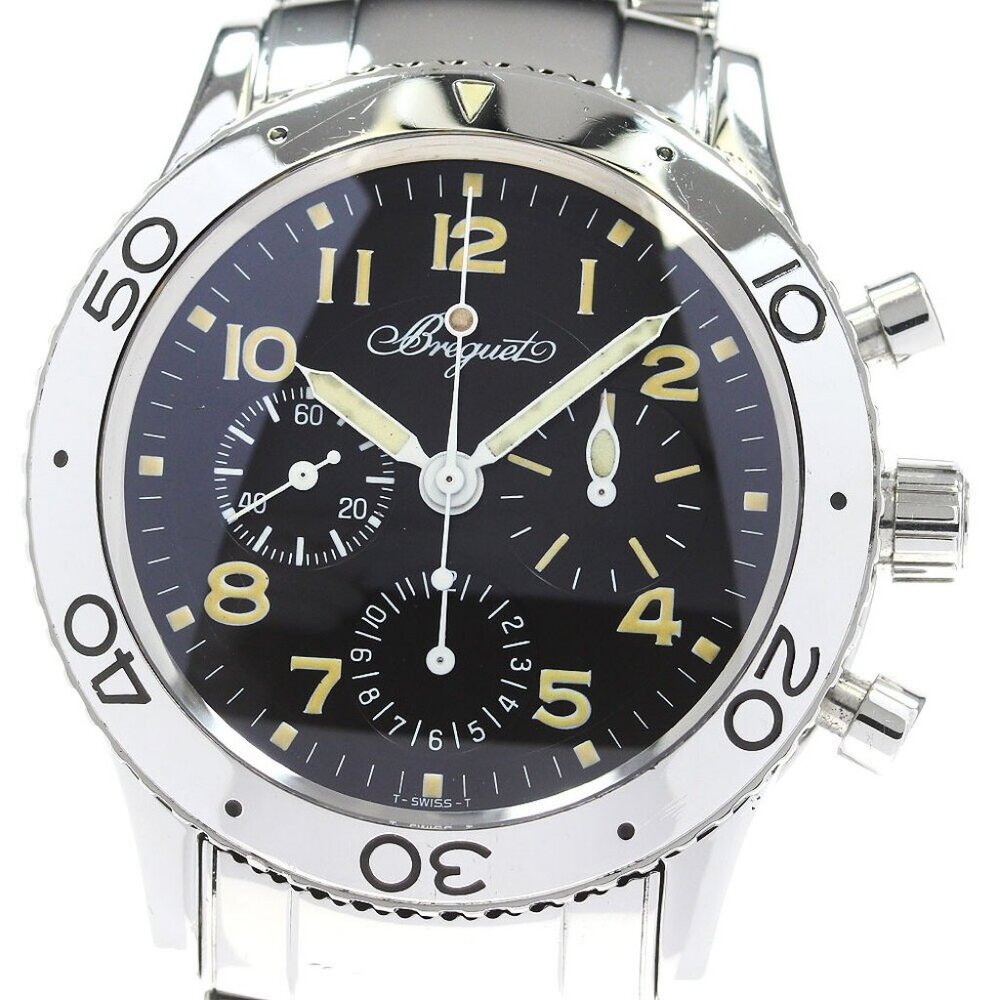 Breguet Aeronaval type XX 3800 Chronograph black Dial Automatic Men's_817294